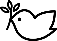 Peace Dove Sketch Svg Vector, Free Vectors File